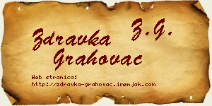Zdravka Grahovac vizit kartica
